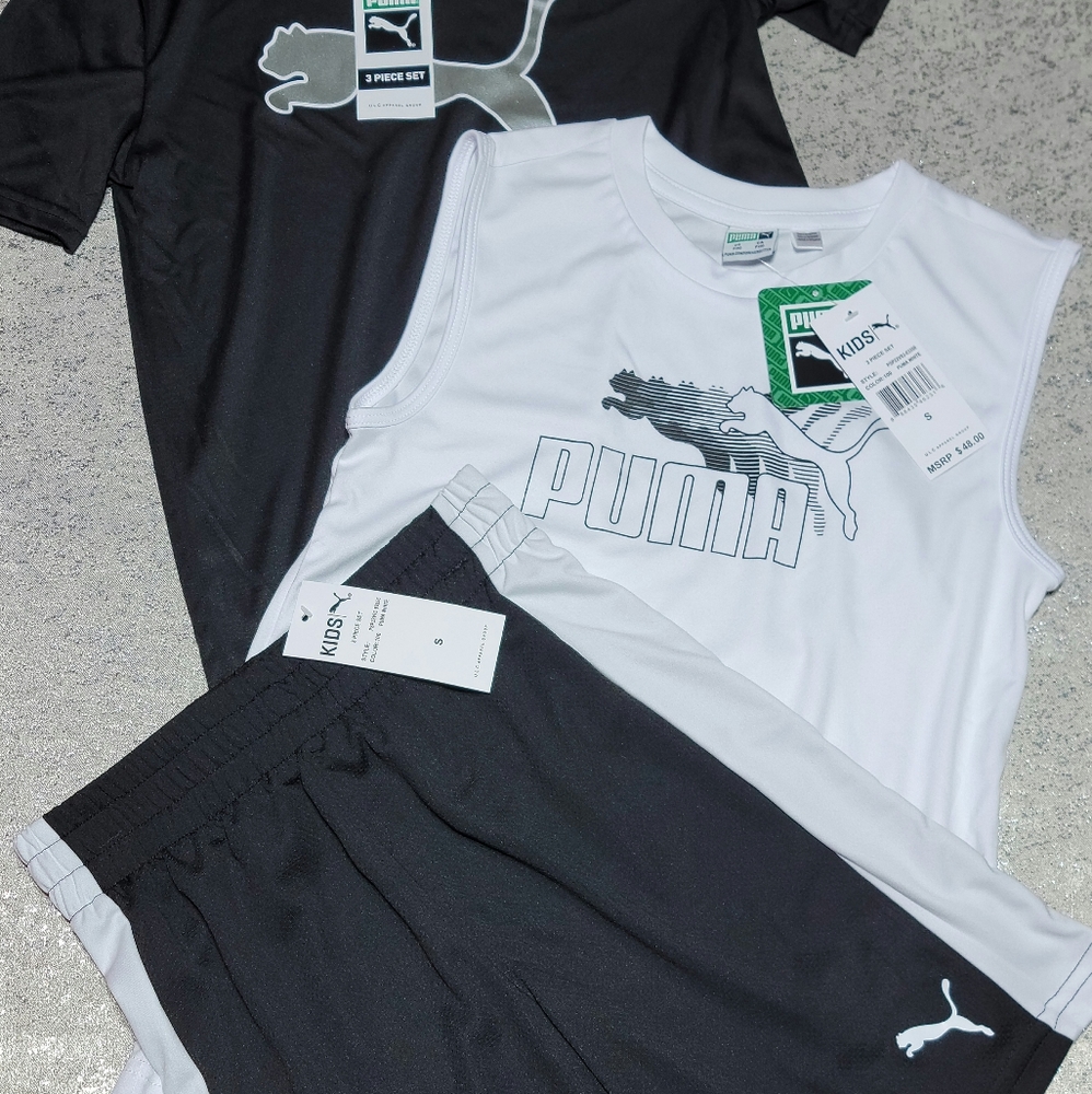 Puma 3 Piece Set Boys NWT Size Small (8)